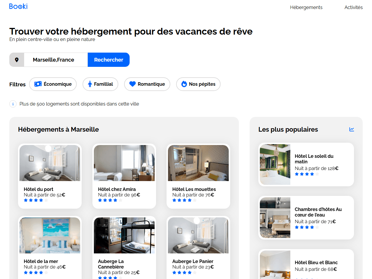Agence de Voyage Booki - capture 1